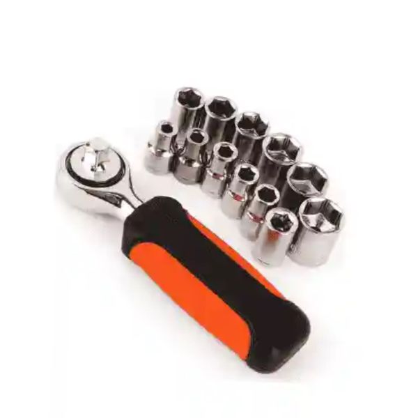 HORUSDY 13 Piece Ratchet Driver and Socket Set