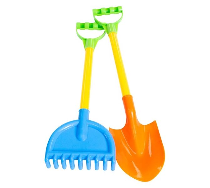 Rake and Spade Set Multicoloured 55 x 130 x 450 mm