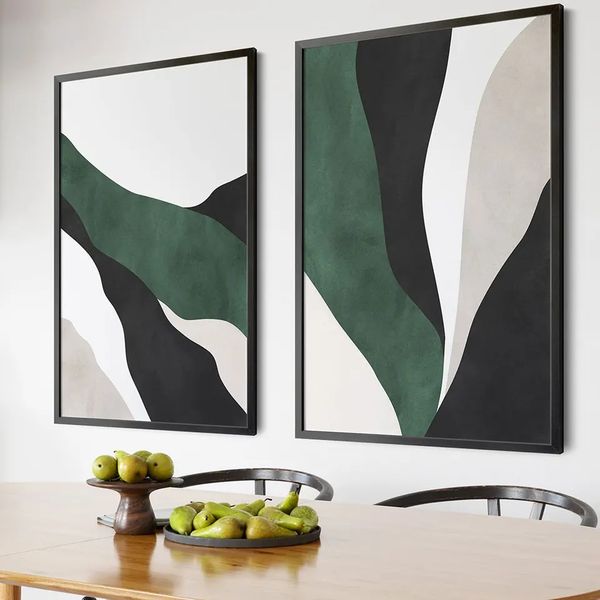 Canvas Wall Art: Grey &amp; Black
