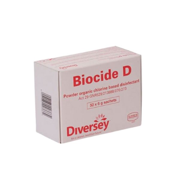 Biocide D Extra Disinfectant - 6g Sachets - 500 Pack