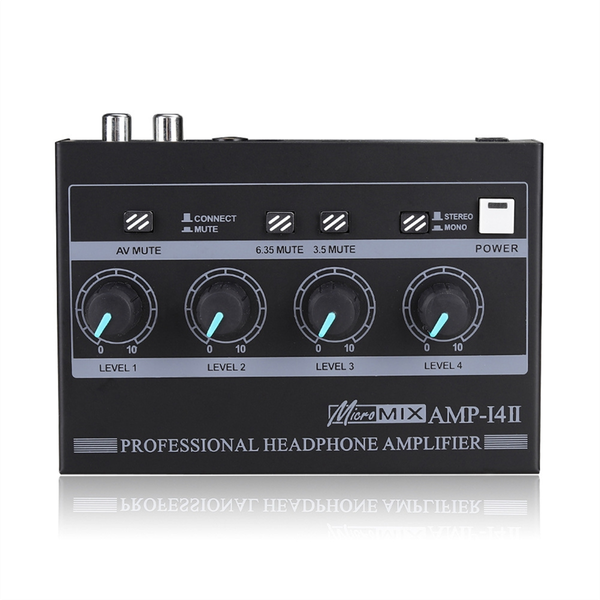 Amp-I4 Professional 4 Channel Headphone Amplifier Us Plug