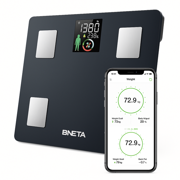 BNETA CS20M Bluetooth Smart Body Scale Colour LCD 13 Composition Metrics