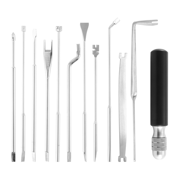 12 Pieces Piano Tuning Repair Tool Kit Piano Wrench Tool