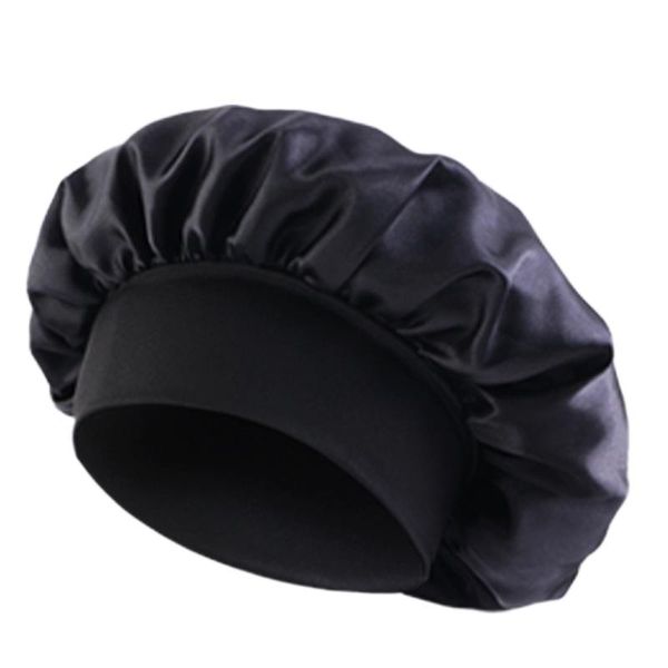 Large Hair Bonnet Sleep Cap Wide Elastic Band