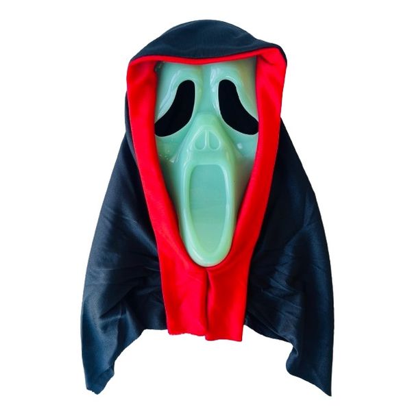 Hooded Glow in the Dark Scream/Ghost Face Mask