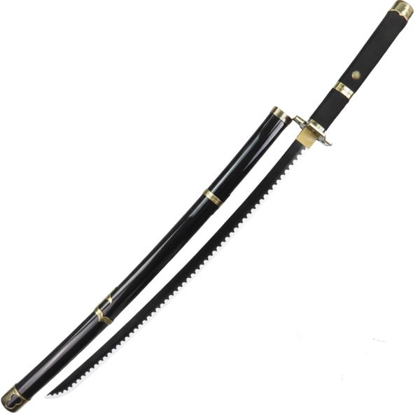 Bamboo One Piece Roronoa Zoro Yubashiri Sword + Sword Stand