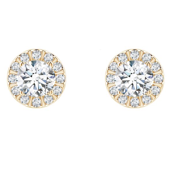 Civetta Spark Rachel Studs-With Swarovski Clear Crystal Gold