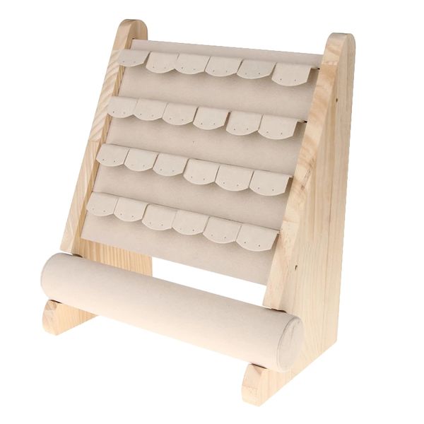 5 Tier Jewelry Display Holder for Bracelets Keys Rings Earring Hairbands