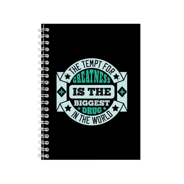 The Tempt For Greatness Notebook Boxer Gift Idea A4 Notepad 156