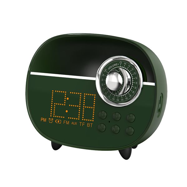Retro Alarm Clock with bluetooth, Time Display, Alarm Setting,TF Card Slot