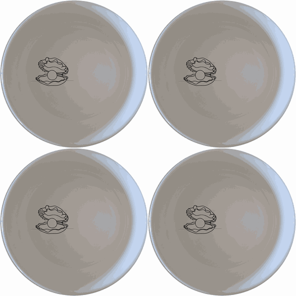 Delicate Pearl Oyster Bowl Set of 4 - Range 2