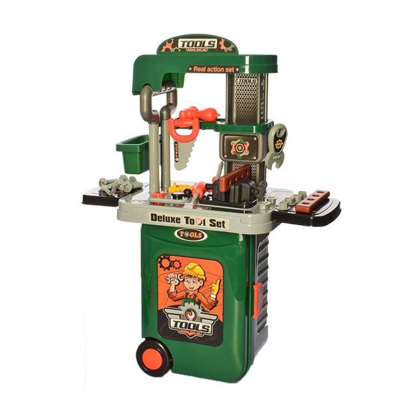 3-in-1 Tool Workshop Bench Play - Portable Suitcase Toy