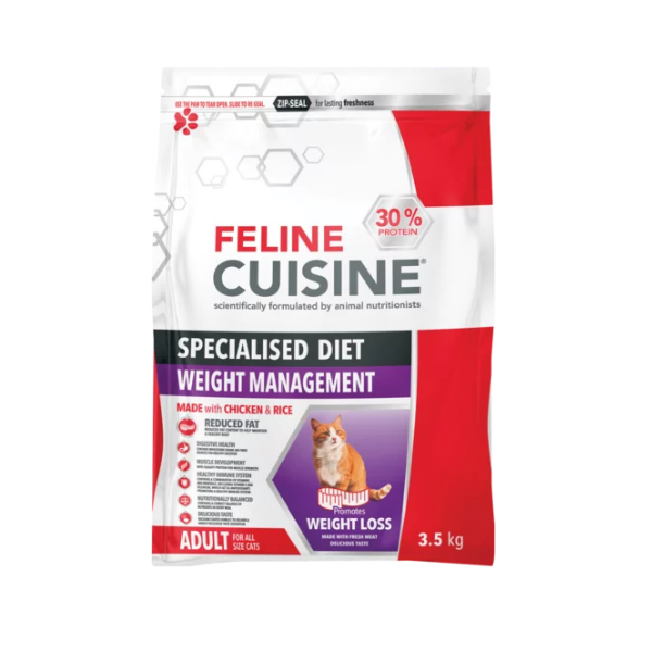 Feline Cuisine Weight Management Adult Cat Food (3.5kg) Shop Today