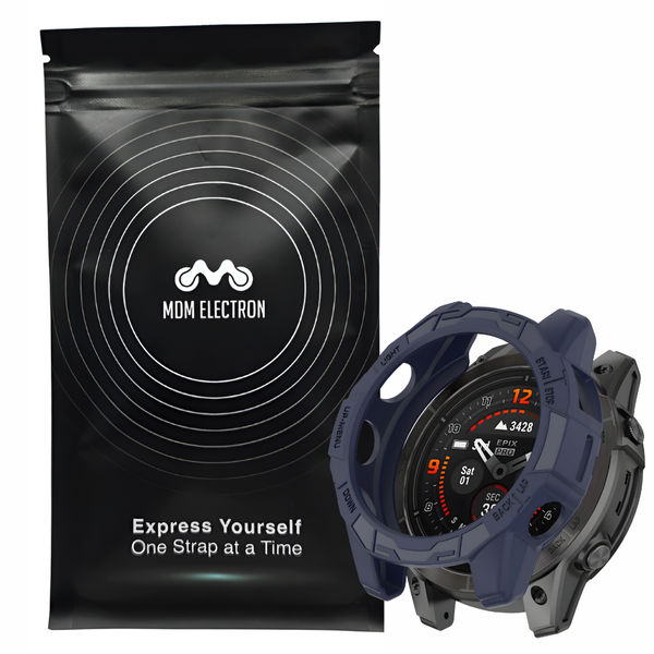 Armor Hollow TPU Protective Case Compatible with Garmin Fenix E 47mm- Navy