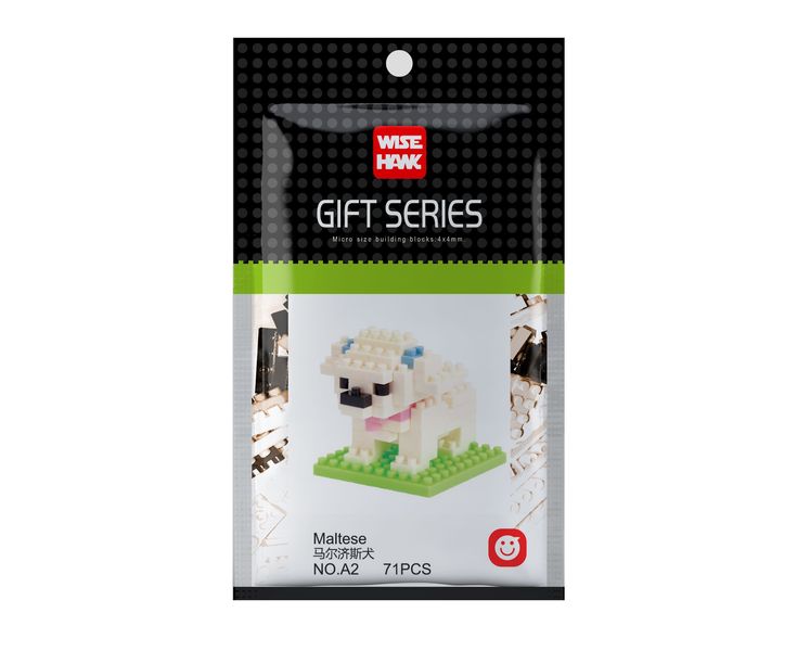 Wisehawk Maltese - 71 Pieces 4cm Tall