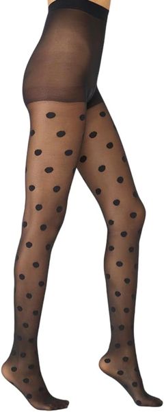 Sheer Big Polka Dot Tights For Women