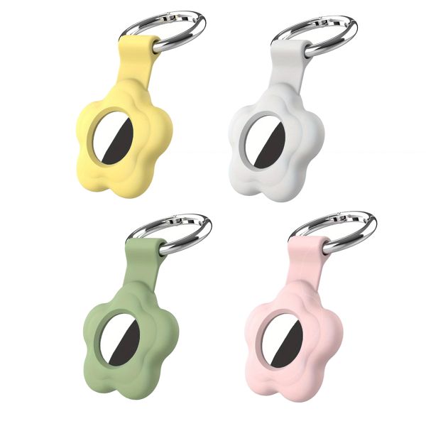 4pcs Silicone AirTag Case Cover Premium Soft Protective Waterproof