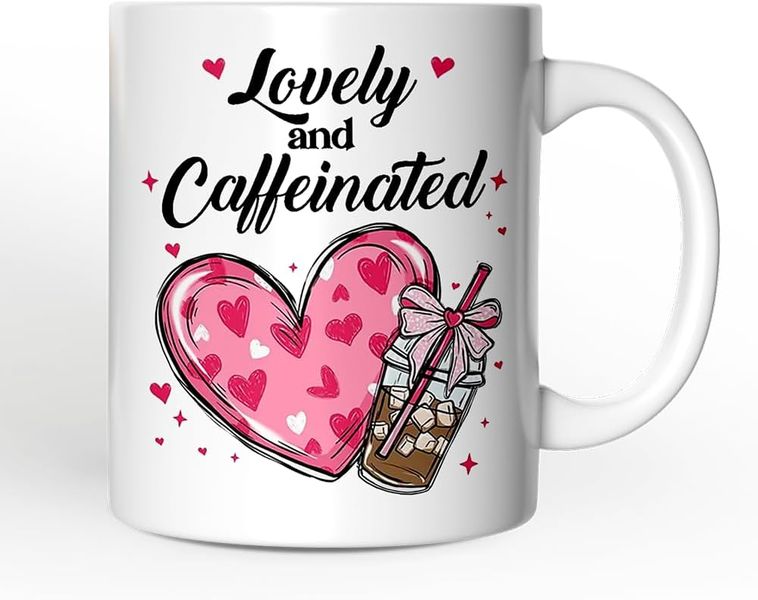 Lovely and Caffeinated -Father's day-Mother's day-Valentines-Christmas Mug