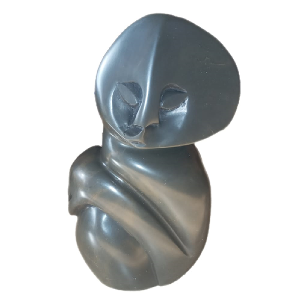 Kitro Grey Abstract Natural Stone Tabletop Thinking Man Sculptures 17cm