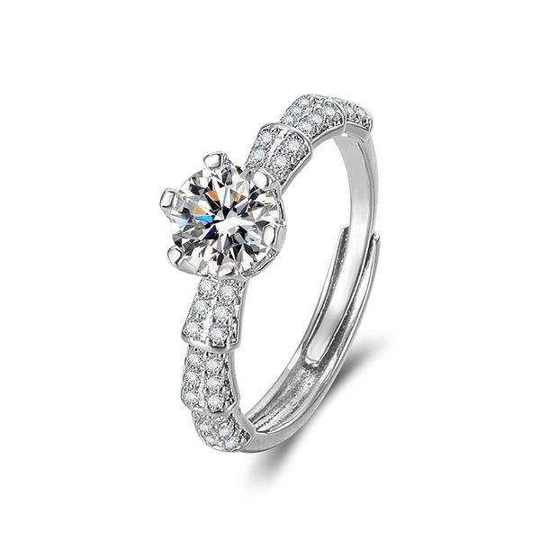 Adjustable Gold Plated Solitaire Engagement Ring