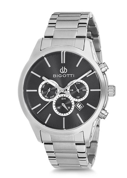 Bigotti Men's Watch Stainless Steel Silver Dial Real Index - BGT0271-4