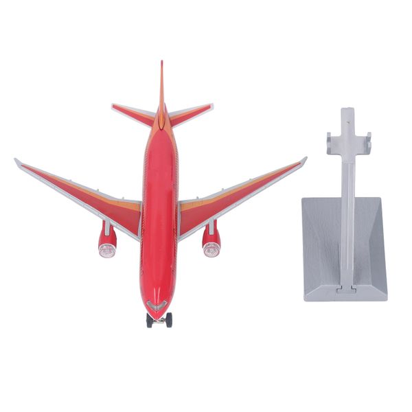 Alloy Pull Back Airliner Toy Kid Diecast Sound Light Airplane Model Toy Red