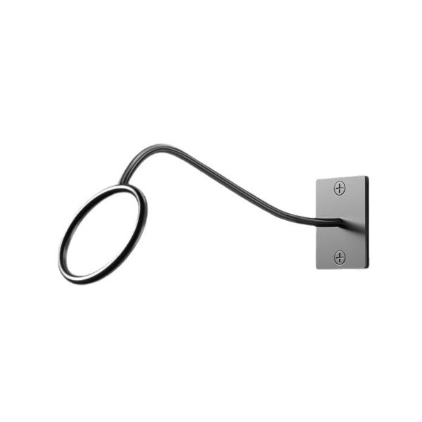 Wall-Mounted Metal Coat and Hat Rack with Black Powder - Coated Finish