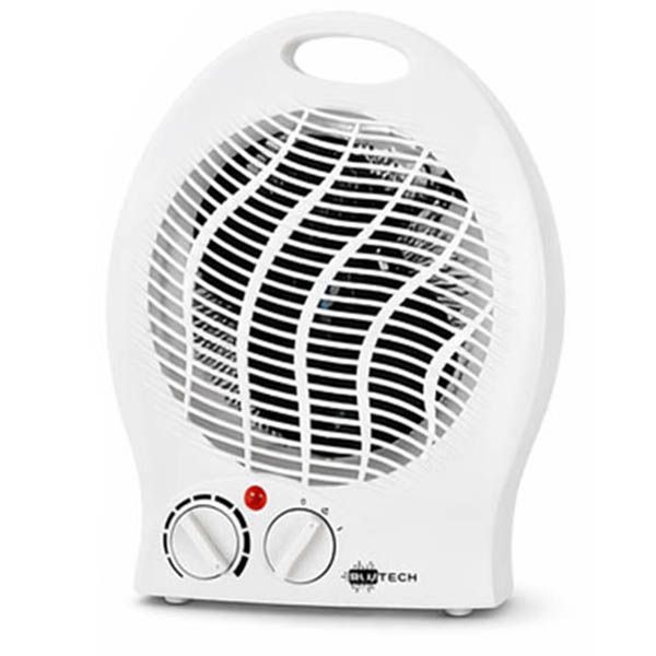 Blutech 2000W Fan Heater BT-529 with Adjustable Thermostat