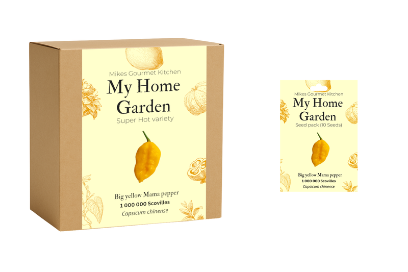 Chilli Grow Kit Complete - Big Yellow Mama chilli + Seed pack