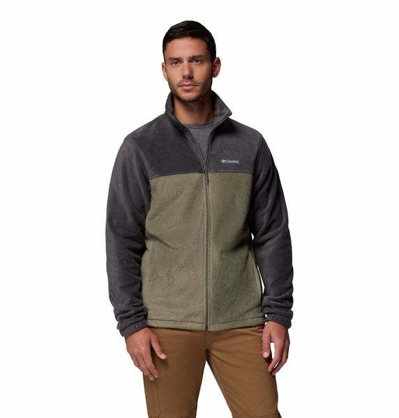 Columbia Men's Steens Mountain 2.0 Full Zip Fleece Jacket Shark Stone Green