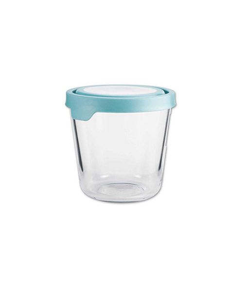 Anchor Hocking - Trueseal Tall Glass Storage Container Blue TS Lid - 820ml