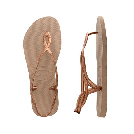 Womens havaianas store rose gold