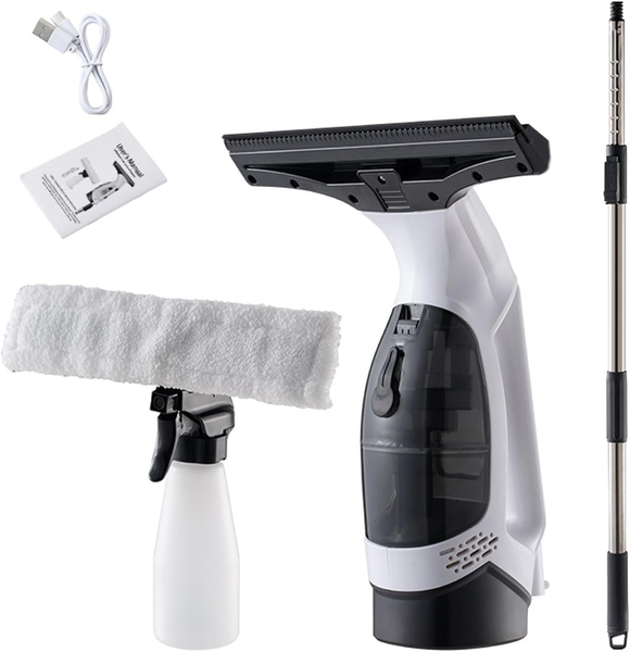 Wireless Electric Telescopic Window Vacuum &amp; Cleaner Tool Kit
