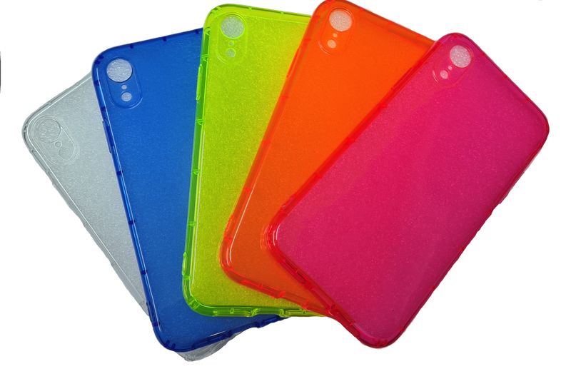 Fluorescent Neon Phone Case Bundle for Iphone XR (5 Pack)