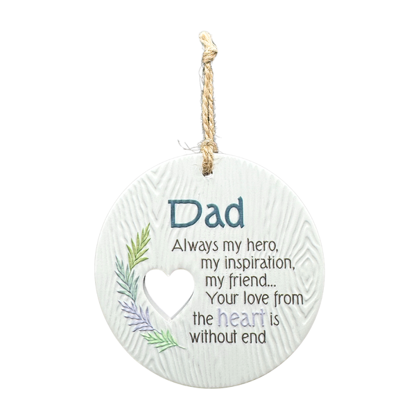Piece of my Heart Ceramic Plaque - Dad