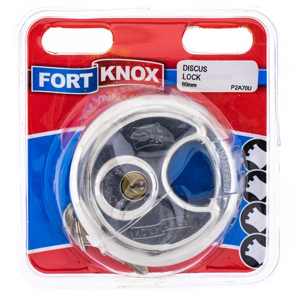 FORT KNOX Discus Padlock Stainless Steel 80mm Q:1 P2A70U