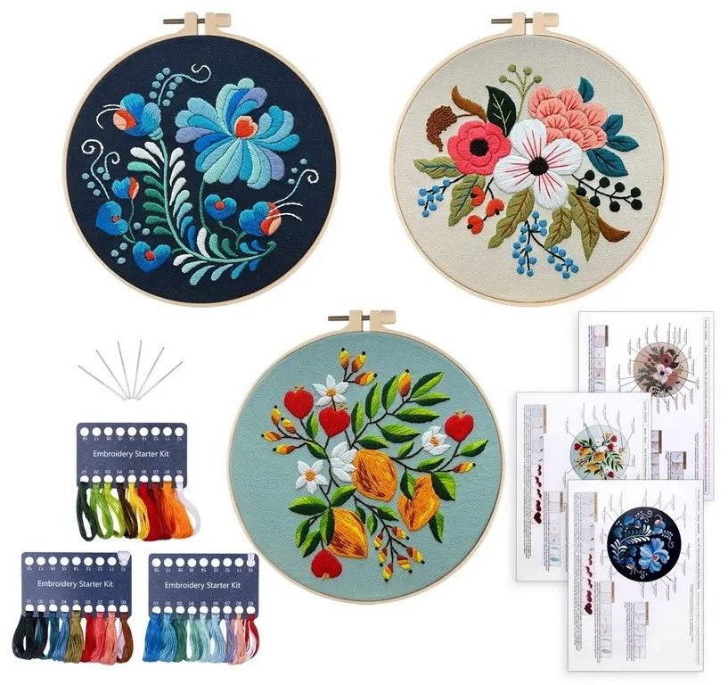 Embroidery DIY Kit Floral 001 Shop Today. Get it Tomorrow