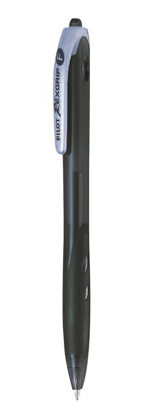 Pilot Rexgrip Retractable Fine Ballpoint Pen - Black(Pack of 12)