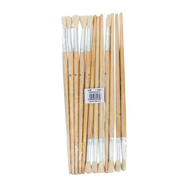 Marlin - Set Of 12 No.10 Round Paint Brushes