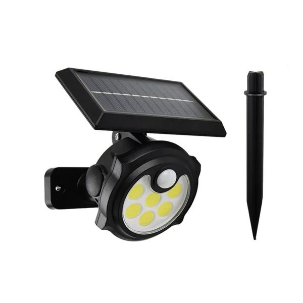 Solar Power Security LED Cob Motion Sensor Garden COB Light Wall Lamp