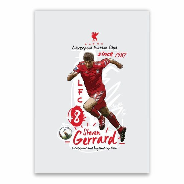 Captain Steven Gerrard Poster - A1