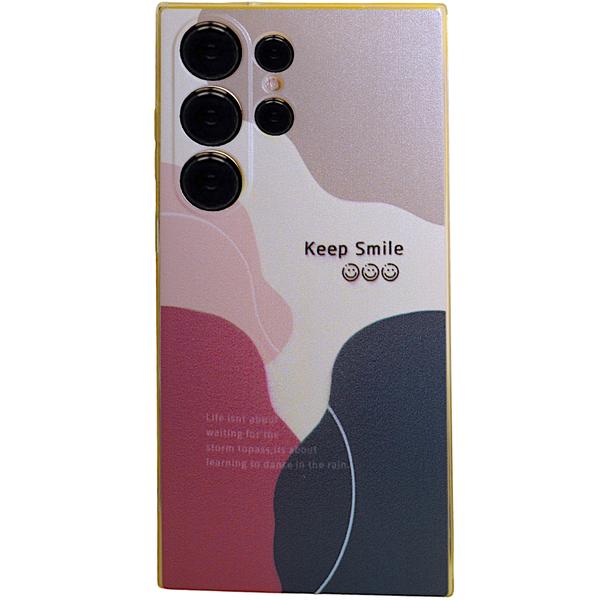 Multi Colour Phone Case with Keep Smile &amp; Pro Cam for Samsung S23 Ultra