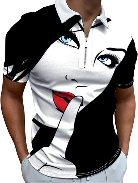 APEY Golf Shirt Collared T Shirts For Men Stretch Fit Polo Shirts - Shh...