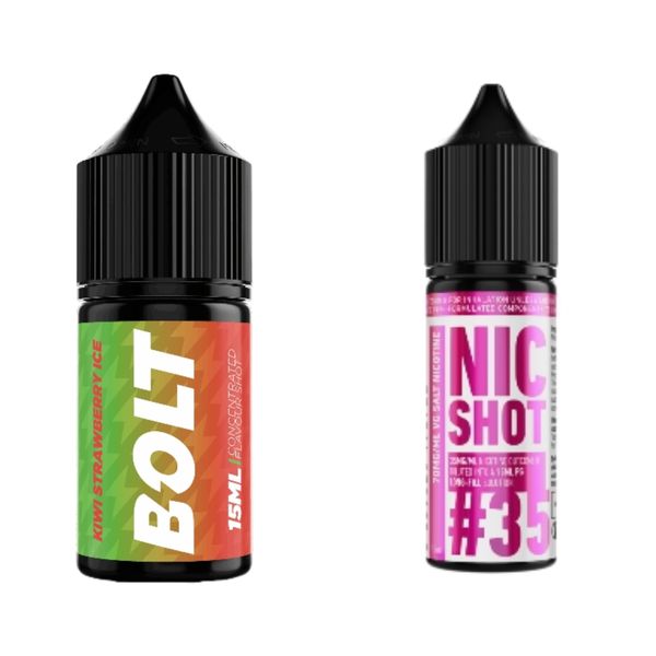 Bolt Longfill Combo Pack 30ml - Kiwi Strawberry Ice 35MG