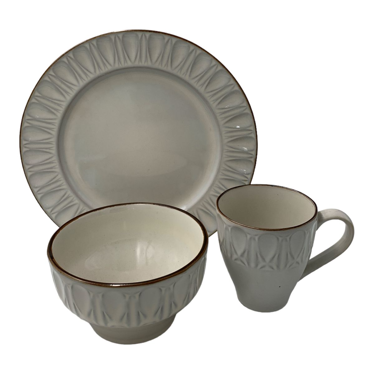 Classy Dinner Set Embossed Reactive 12 Piece Shop Today. Get it