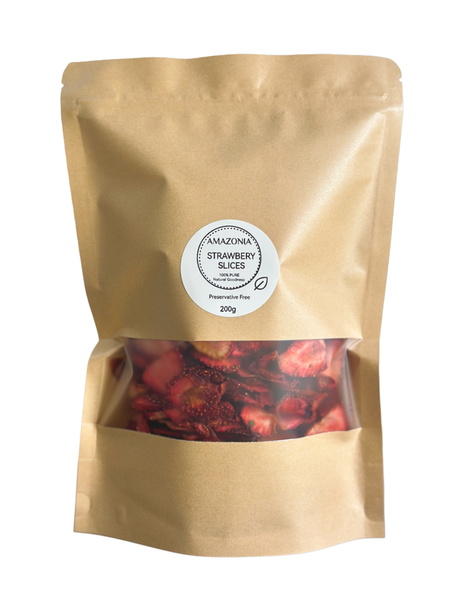 Amazonia Dried Strawberry Slices - Drink infusion , Snack