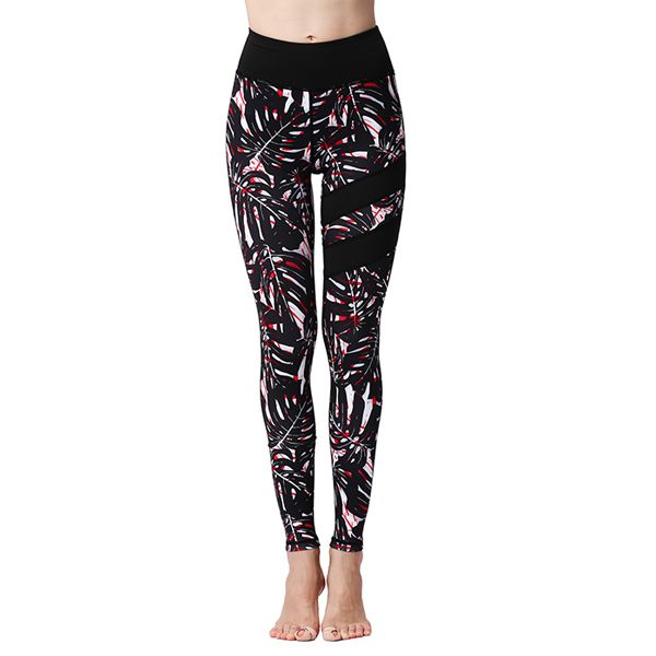 Iconix Black Fern Yoga Leggings