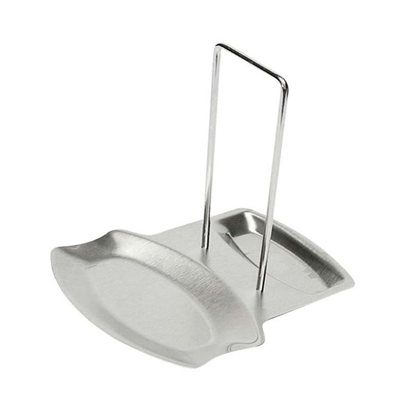 Stainless Steel Pan Pot Cover Lid Rack Stand Spoon Holder ID-48