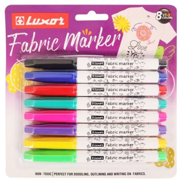 Luxor Fabric Marker 8Pcs