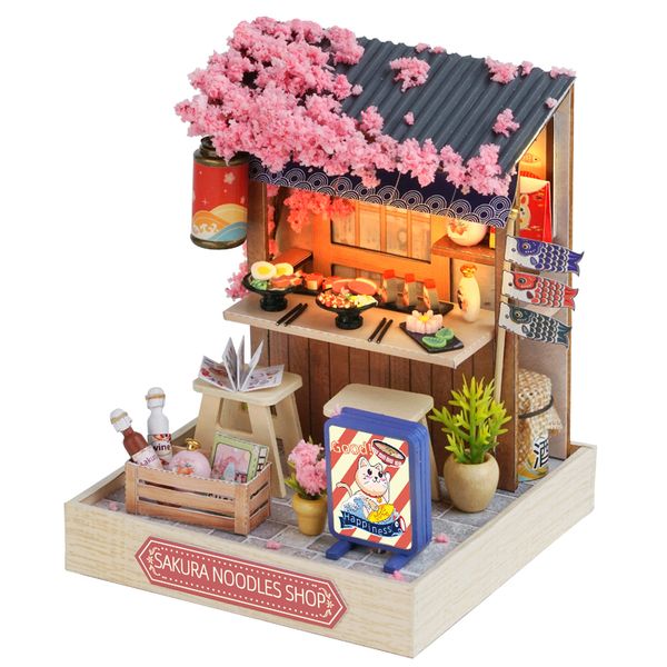 Cute Room Sakura Noodles Shop Palm-Sized DIY Miniature Room Kit